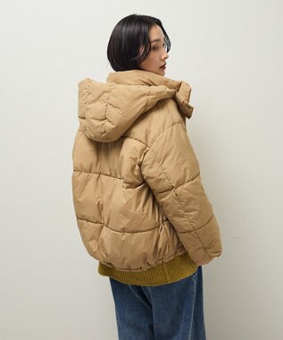 Green Parks ライトファイバーフーディブルゾン Beige