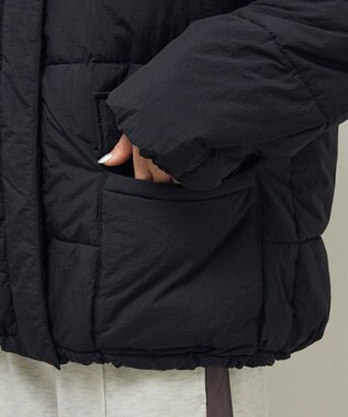 Green Parks ライトファイバーフーディブルゾン Black