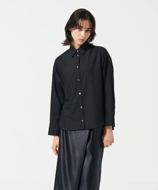 GRACE CONTINENTAL レイヤード刺繍シャツブラウス ブラック