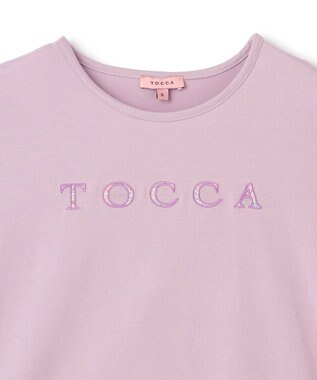 TOCCA 【洗える！】TOCCA PATCHWORK LOGO TEE Tシャツ ピンク系