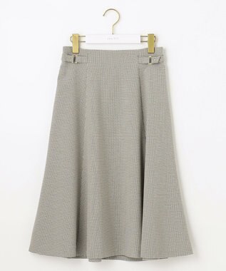 ANY SIS 【洗える】サイドバックルライト スカート モノトーンチェック