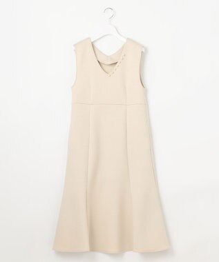 Feroux 【大好評につき今季も登場！】パールポイントダンボール ジャンスカ ベージュ系