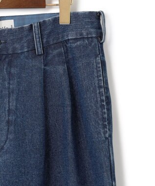 J.PRESS MEN 【NYUZELESS】2タック ワイドスラックス ブルー系