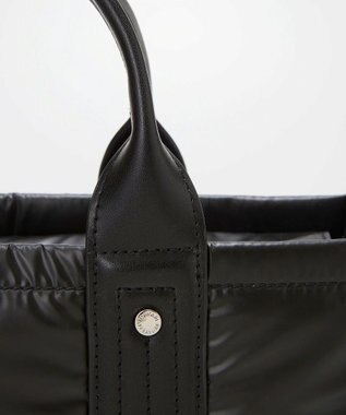 TOPKAPI 【TREASURE TOPKAPI】メタリック パデット ショルダー付 トートバッグ ブラック