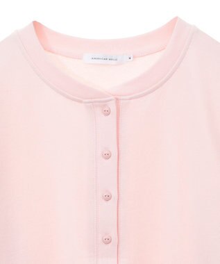 AMERICAN HOLIC ヘンリーネックラウンドミニ裏毛プルオーバー Light Pink