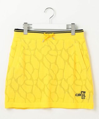 PW CIRCULUS 【WOMEN】ジラフメッシュ スカート ゴルフウェア レディース イエロー系