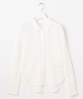 ANY SIS L レース シャツ オフ