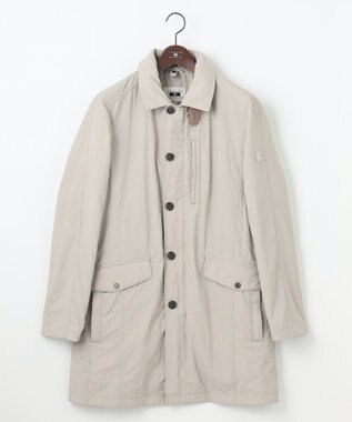 JOSEPH ABBOUD 【3WAY/撥水/INフード/ダウンライナー付】3ハイカウントツイル×パウダータフタ ダウン コート アイボリー系