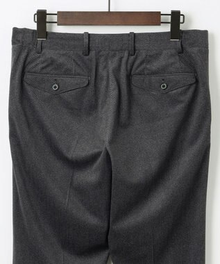 JOSEPH ABBOUD 【軽量/ストレッチ/スウェードタッチ】トリコットコーデュロイ パンツ グレー系