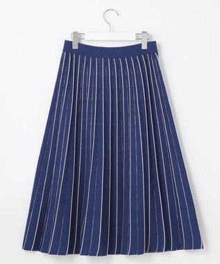 自由区 【洗える/マルチWAY】コットンアセテートニットセットアップ ダルブルー系1