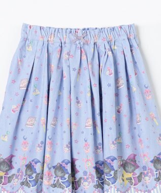 ANY KIDS マジカルキャットフレアスカート サックスブルー