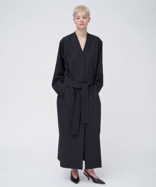 ATON TECHNO WOOL TWILL | ドレスコート CHARCOAL GRAY