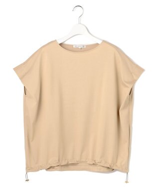 23区 シルキータッチ ドロスト カットソー ベージュ系