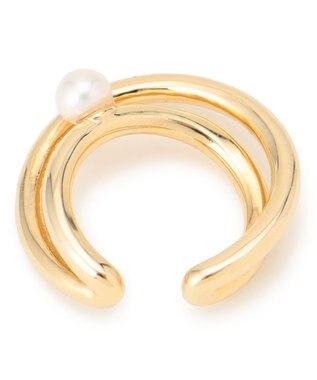 23区 アコヤパール イヤーカフ ゴールド系