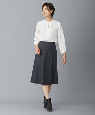 J.PRESS LADIES アクアレジェンドウールジャージー スカート ライトグレー系