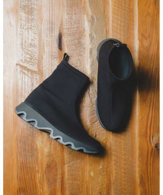 BONTRE 【BONTRE/ボントレ】ストレッチニットショートブーツ/51702-VA ブラック