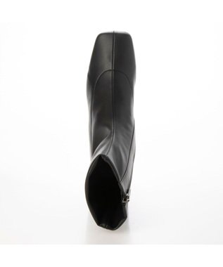 MODE ET JACOMO <MODE ET JACOMO>スクエアトゥストレッチショートブーツ ブラック