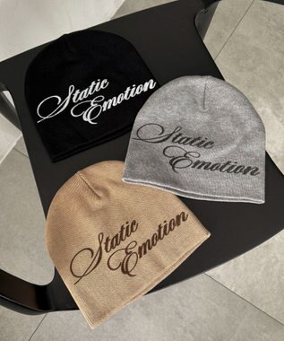 WEGO スプレープリントシングルニットワッチ ベージュ