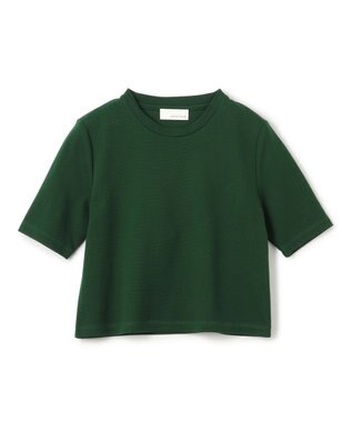 uncrave コットンミラノ ショート丈 Tシャツ（uncrave WHITE） グリーン