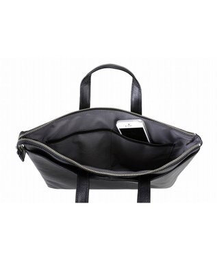ACE BAGS & LUGGAGE ultima TOKYO ウルティマ トーキョー ライル 2WAYバッグ クラッチ 手提げの2WAYで使えるマチなしタイプ A4サイズ ブリーフケース オールレザー 身の回り品収納に 77825 ブラック