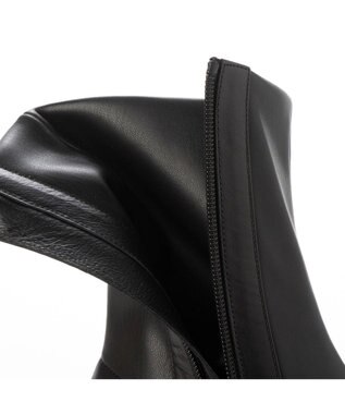 MODE ET JACOMO <MODE ET JACOMO>スクエアトゥストレッチショートブーツ ブラック