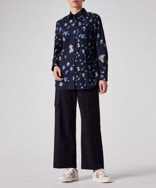 Paul Smith Chamomile Floral ミックス シャツ ネイビー