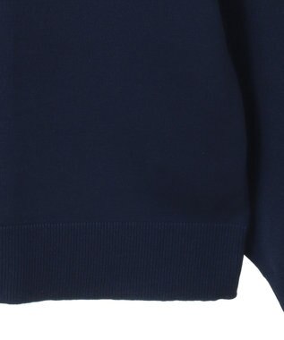 Green Parks さがら刺繍ロゴニットプルオーバー Navy