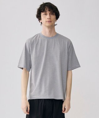 UNFILO MENS 【OCEANS 雑誌・web 掲載】スマート ストレッチ TEE【男女兼用/ギフトにもおすすめ】 グレーボーダー