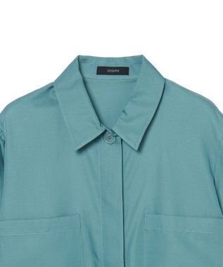 JOSEPH ソフトコットンシルク　シャツ Lagoon