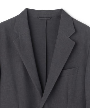 UNFILO MENS 【OCEANS 雑誌・web・YouTube 掲載】WOOL TOUCH 機能美ジャケット【東レ開発のウール見え高機能素材】 チャコール