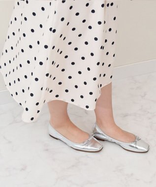 Bridget Birkin 【Bridget Birkin】スクエアトゥバレエシューズ シルバー