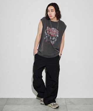 WEGO 【ユニセックス着用アイテム/手洗い可】ピグメントグラフィックノースリーブ 柄2