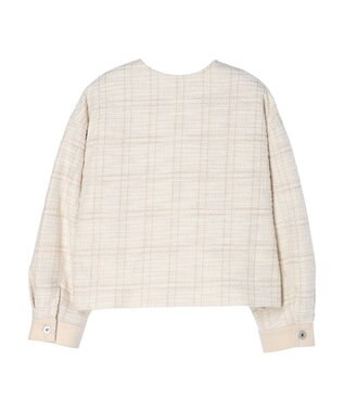 earth music&ecology ツイードジャケット（ｃｈｅｃｋ） Ivory