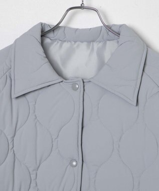 WEGO キルティングブルゾン ライトグレー