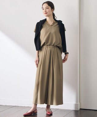 自由区 【アンサンブル対応】シアーシルクミックス カーディガン ブラック