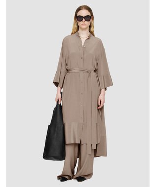 JOSEPH クレープ ド ソワ　ミディドレス Escargot