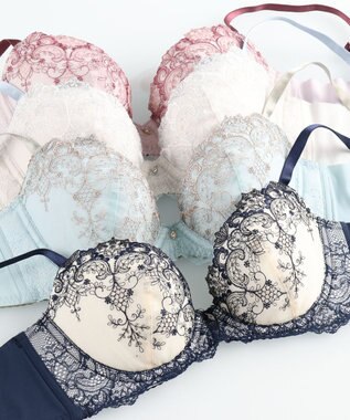 AMPHI ブラジャー パーソナル設計 脇高 背中スムージング A～Gカップまで対応 大きいサイズ 【stylist 4U スタイリストフォーユー】 ブラ BOG313 アンフィ／ワコール コン