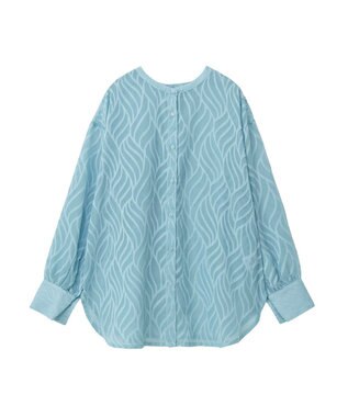 Green Parks ２ＷＡＹ　リーフジャガードシアーシャツ Mint