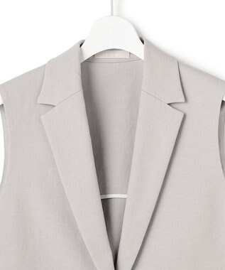 ICB L 【先行予約】LooseWeave バックスリットジレ トープ