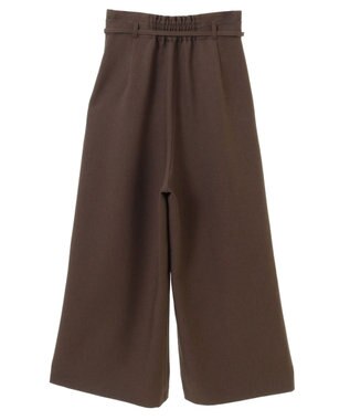 earth music&ecology ベルト付きワイドパンツ Brown