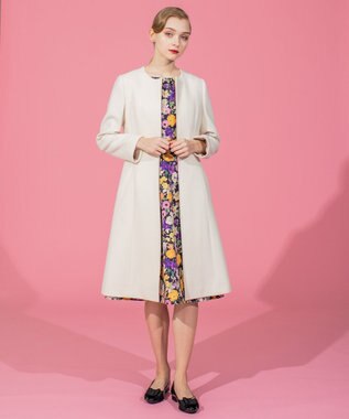 TOCCA MUSE ウールメルトンコート アイボリー系