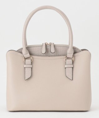 ANY SIS 【美人百花7月号掲載】レディノーブルスクエアブガッティ バッグ グレージュ