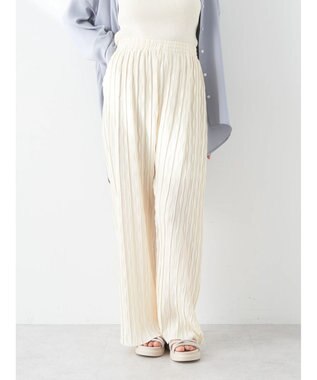 earth music&ecology リラックスセルフカットパンツ（Ｉｖｏｒｙ） Ivory