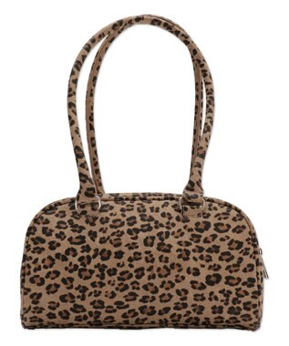 WEGO チャーム付きチェーンボストンバッグ ベージュ