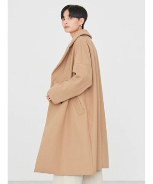 AMERICAN HOLIC 中空ＦＩＢＥＲドロップショルダーチェスターコート Camel