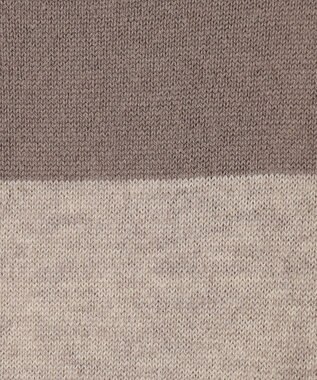 自由区 【洗える】セミウーステッドウール ニットワンピース ベージュ系1