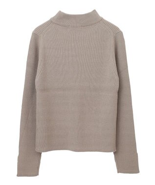 earth music&ecology Ｓｅｔ２点ハイネックプルオーバー＋ニットワンピース Gray Beige