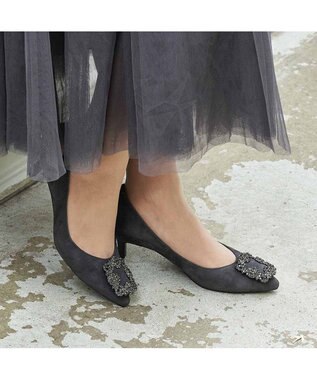 MODE ET JACOMO <MODE ET JACOMO>ビジューバックルパンプス
