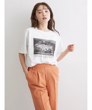 AMERICAN HOLIC フォトプリント半袖カットプルオーバー A