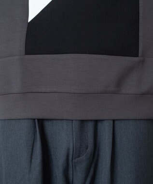 WEGO カラーパネルプルオーバー ブラック中濃色